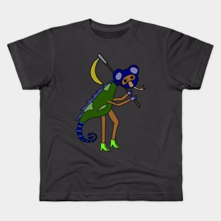 Koala Raccoon Seahorse with nice shoes and a Banana Scythe Kids T-Shirt